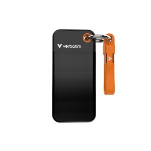 Твърд диск Verbatim Pocket SSD USB 3.2 Gen 2 512GB Black/Orange