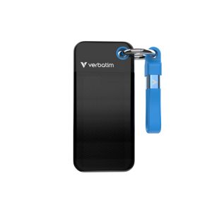 Твърд диск Verbatim Pocket SSD USB 3.2 Gen 2 512GB Black/Blue