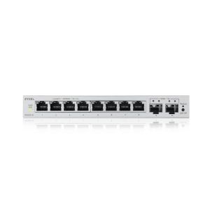 Комутатор ZyXEL GS1200-10 v3, 8 Port Gigabit, 2 x SFP webmanaged Desktop Switch