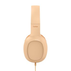 HAMA Слушалки с микрофон "Fun C", USB-C, водач за кабел от едната страна, Оранжев
