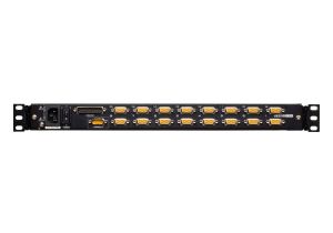 KVM Конзола ATEN CL5716M, 17" 16-Port PS/2-USB VGA Single Rail LCD KVM Switch