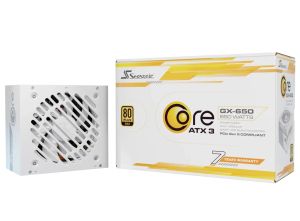 Захранващ блок Seasonic CORE GX White 650W 80+ Gold, Fully Modular, ATX 3.1, PCIe 5.1