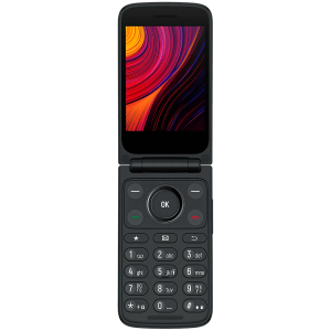 TCL ONETOUCH 4043 Flip Phone, 3.2'' Main + 1.77'' External Display, 2MP Camera, 4G VoLTE, Dual SIM, 1380mAh