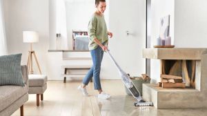 Прахосмукачка Bosch BBH3ALL28, Cordless Handstick Vacuum cleaner 2 in 1 Flexxo Gen2 28Vmax, Serie 4, built-in accessories, White