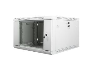 Комуникационен шкаф Lanberg rack cabinet 19" wall-mount 6U / 600x600 for self-assembly (flat pack), grey