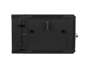 Комуникационен шкаф Lanberg rack cabinet 19" double-section wall-mount 6U / 600x600 for self-assembly (flat pack), black