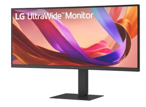 Монитор LG 34U650A-B, 34" UltraWide  21:9, IPS, Curved, 100 Hz, 5ms, 1000:1, 300cd/m2, WQHD 3440x 1440, sRGB 99%, HDR 10, HDMI, DisplayPort, USB-C, PD- 96 W, DP, Reader mode, Dynamic Action Sync, PIP, PBP, Tilt, Height (Range), Pivot, Speacers 2x7W, LG Sw