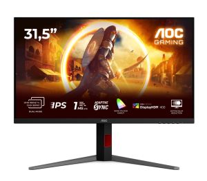 Монитор AOC U32G4U, 31.5" Fast IPS WLED, 3840x2160@160Hz, 1ms GtG, 0.5ms MPRT, 450cd m/2, 1000:1, 80M:1 DCR, Adaptive Sync, Flicker Free, Low Blue Mode, Tilt, Height Adjust, Pivot, Swivel, 2xHDMI, DP, USB hub