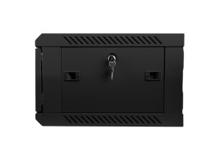Комуникационен шкаф Lanberg rack cabinet 19" wall-mount 4U / 600x450 for self-assembly (flat pack), black