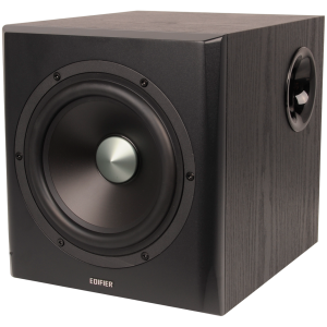 Edifier S351DB 2.1 Audio System, BT V5.1, Optical, Coaxial, RCA, 8-inch Subwoofer, 3.5-inch Drivers, 0.75-inch Tweeters, 150W (RMS), Control Knobs and Remote Control, Black