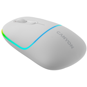 Безжична мишка Canyon OnClick 22 1600DPI Bluetooth 2.4GHz USB-C бяла (CNS-CMSW22SW)