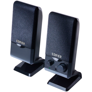 Edifier M1250 2.0 Audio System, USB, AUX, 1.2W (RMS), Volume Control, Black