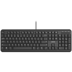 CANYON keyboard HKB-20 EN/BG Velvet Wired  Black