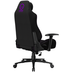 LORGAR CHA41, Ergonomic Gaming Chair Advanced, premium anti-stain fabric, Black/purple