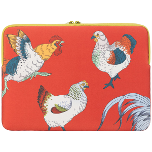 TUCANO SLEEVE SCHIZZO MacBook Air 15/ Laptop 13/ Laptop 14, FAUNA GALLINE ORANGE