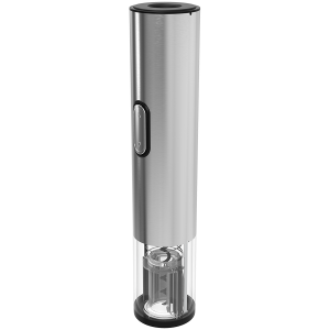 Prestigio Garda, smart wine opener, simple operation with 2 buttons, aerator, vacuum stopper preserver, foil cutter, opens up to 50 bottles wihout recharging, premium design, 500mAh battery, Dimensions D 17mm* H 290mm* W100 mm, silver color.