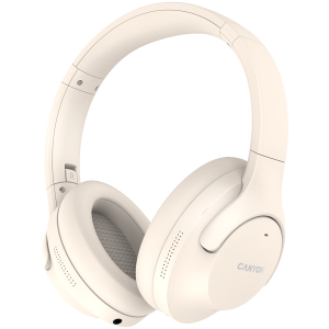 Безжични слушалки Canyon OnRiff 10 ANC Bluetooth 5.3 3.5mm Бежов (CNS-CBTHS10BG)
