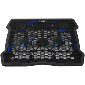 Охлаждаща поставка за лаптоп Canyon OnCool до 15.6" 2x125mm 2xUSB (CNE-HNS03)