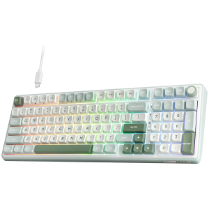 ROYAL KLUDGE RK R98Pro Sky Cyan Gaming Keyboard Cream switch