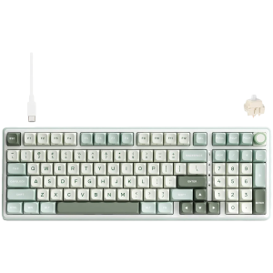 ROYAL KLUDGE RK R98Pro Sky Cyan Gaming Keyboard Cream switch
