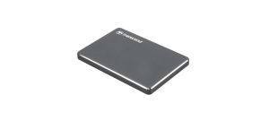Твърд диск Transcend 1TB, 2.5" Portable HDD, StoreJet M3, Iron Gray, Slim
