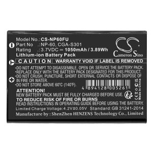 Батерия за фотоапарат FUJI NP60 LiIon 3.7V 1050mAh Cameron Sino