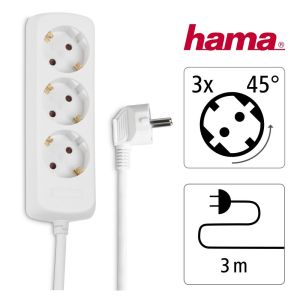 Разклонител Hama 3 контакта 3 м (00030569)