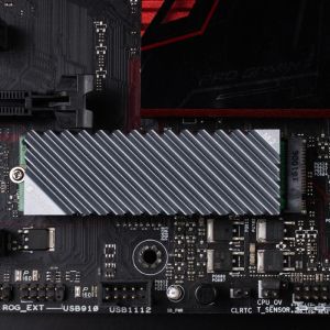 Пасивен охладител Jonsbo M.2 SSD, оребрен, Сив