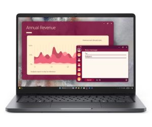 Лаптоп Dell Pro 14 PC14250, Intel Core Ultra 7 255U (12 TOPS NPU, 12 cores, up to 5.2 GHz), 14" FHD+(1920x1200) IPS, 300nits AG, 32 GB: 1 x 32 GB, DDR5, 5600 MT/s, 512 GB SSD, Intel graphics, FHD HDR IR Cam and Mic, Wi-Fi 6E, Backlit Kb, Ubuntu, Platinum 