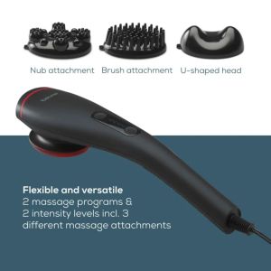 Масажор Beurer MG 24 Massager with heat function; Soothing and relaxing vibration massage;3 massage attachments;2 intensity levels;2 pre-set programs