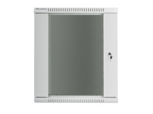 Комуникационен шкаф Lanberg rack cabinet 19" wall-mount 15U / 600x600 for self-assembly (flat pack), grey