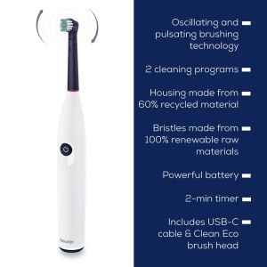 Електрическа четка за зъби Bundle TB 15 Electric toothbrush+ 4 pcs. Sensitive