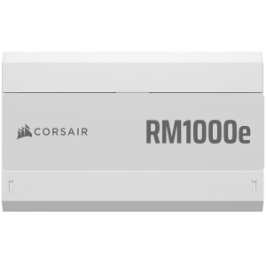 CORSAIR RM1000e White, 1000 Watt, Cybenetics Gold Certified, Fully Modular