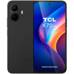 TCL K70 5G Smartphone, 6.8'' 120Hz Display, Snapdragon 4 Gen 2, 4GB RAM, 128GB, 50MP Camera, 5200mAh Battery, 18W Fast Charging, IP64, 5G