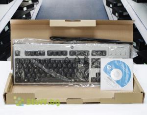 Разопакована клавиатура HP KUS0133 шведска подредба USB Silver/Black