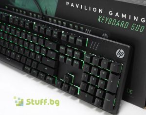 Разопакована клавиатура HP Pavilion Gaming Keyboard 500 немска подредба USB Black