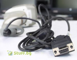 Реновиран баркод скенер Metrologic MS9590 Voyager GS Silver ръчен 1D RS-232
