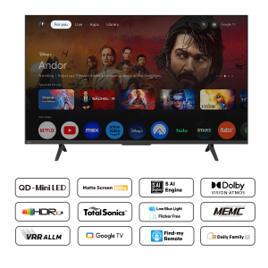 Телевизор METZ 65" 65MNH7000Z UHD 4K QD-Mini LED, Matte Screen Ultra, Google TV, Клас E