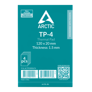 Термопроводящ пад ARCTIC TP-4 - 120x20x1.5 mm 4-Pack