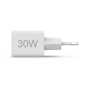 HAMA Бързо мини зарядно, 30 W, 1x USB-C, 1x USB-A, PD, бял