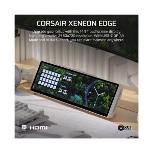 Сензорен дисплей CORSAIR XENEON EDGE 14.5" LCD Touchscreen - Бял