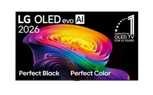 Телевизор LG OLED55C61LA, 55" OLED evo, 4K (3840 x 2160), DVB-C/T2/S2, Alpha 11 AI 4K Gen3, 120Hz Native (VRR 165Hz), ThinQ AI, HDR10, NVIDIA G-SYNC, AMD FreeSync, Dolby Vision, Dolby Atmos, AI Agent, Wi-Fi 6E, Bluetooth, eARC (HDMI 2), USB, Airplay 2, CI