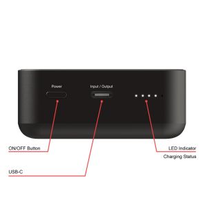 Външна батерия Verbatim Charge 'n' Go Essentials Power Bank Magnetic Wireless 20000mAh Black