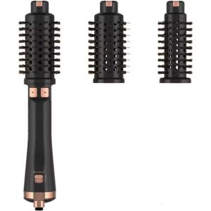 Електрическа четка за коса Rowenta CF9625F0 Brush Ultimate Experience, Rotative, 2-In-1 Performance And Efficiency,Style Assist Program, Three Brushes To Cover All Hair Types, Pro Keratin Bristles, Ionic Generator, Compact And Ergonomic With Pouch