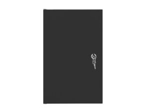 Комуникационен шкаф Lanberg rack cabinet 10" wall-mount 9U / 280x310 self-assembly flat pack with metal door, black