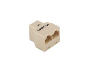 RJ45 конектор Lanberg 1x RJ45 към 2x RJ45 UTP (AD-RJ45-2RJ45-OU)
