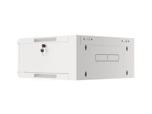 Комуникационен шкаф Lanberg rack cabinet 19" wall-mounted 4U 600 fast assembly (flat pack) grey