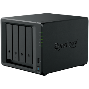 Synology DiskStation DS425+ Tower, 4-Bays 3.5'' SATA HDD/SSD, 2 x M.2 2280 NVMe SSD slot, CPU Intel Celeron J4125  4-core 2.0 GHz, 2 GB DDR4 non-ECC SODIMM, 1x RJ-45 2.5 GbE LAN, 1x RJ-45 1GbE LAN Port; 2x USB 3.2;  2.18 kg; 3yr warranty