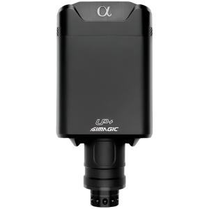 9 Nm max torque output Custom-designed 5-pole DD servo motor Powerful next-generation data support open ecosystem Patented Slip Ring Technology ensuring long-lasting and reliable performance Active cooling system UP+ Upgrade with a SIMAGIC dash m