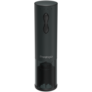 Bolsena, Electric wine opener with Prestigio Logo, aerator , vacuum preserver, Black color